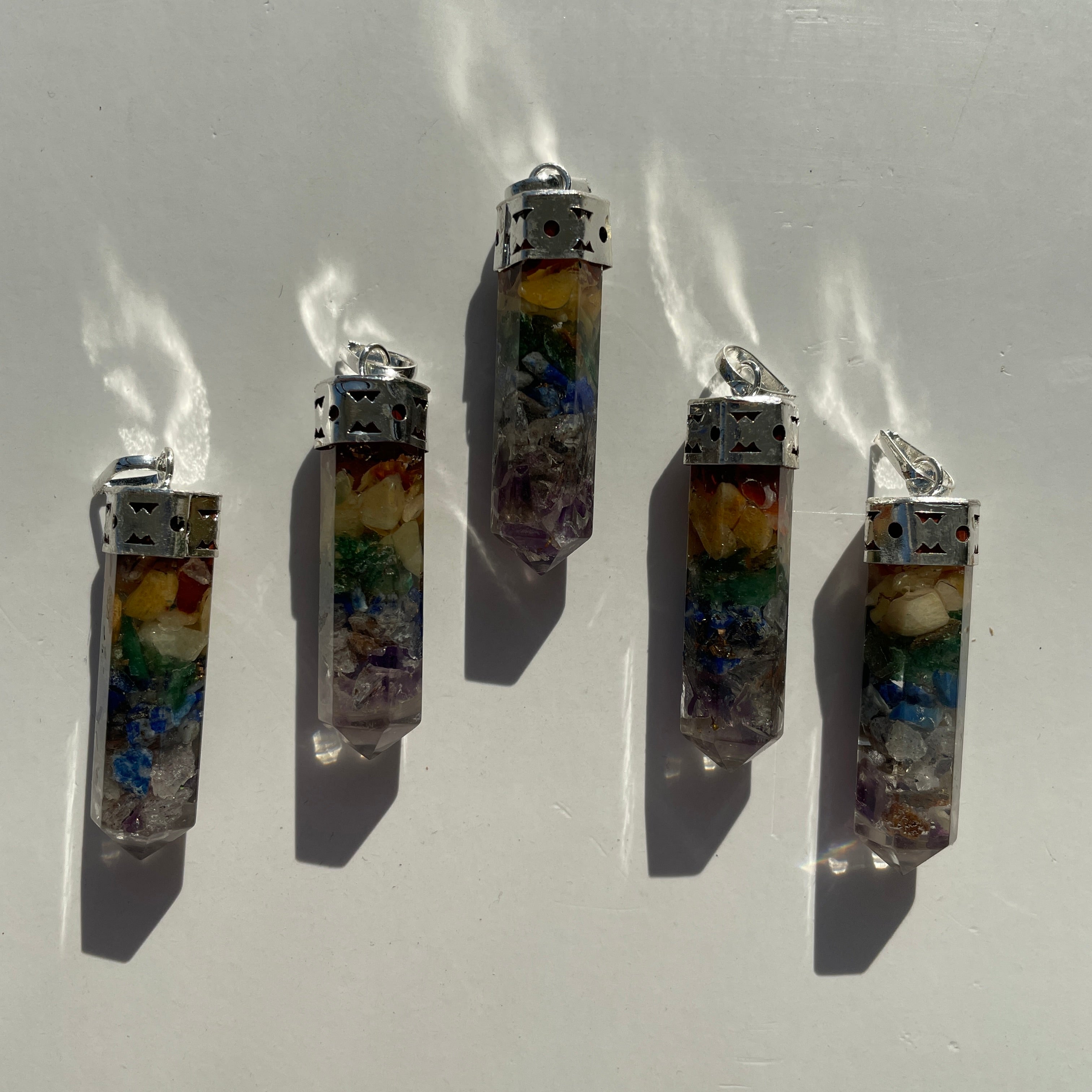 Chakra Orgonite - Cap Point Pendant Chakra Orgonite - Cap Point Pendant